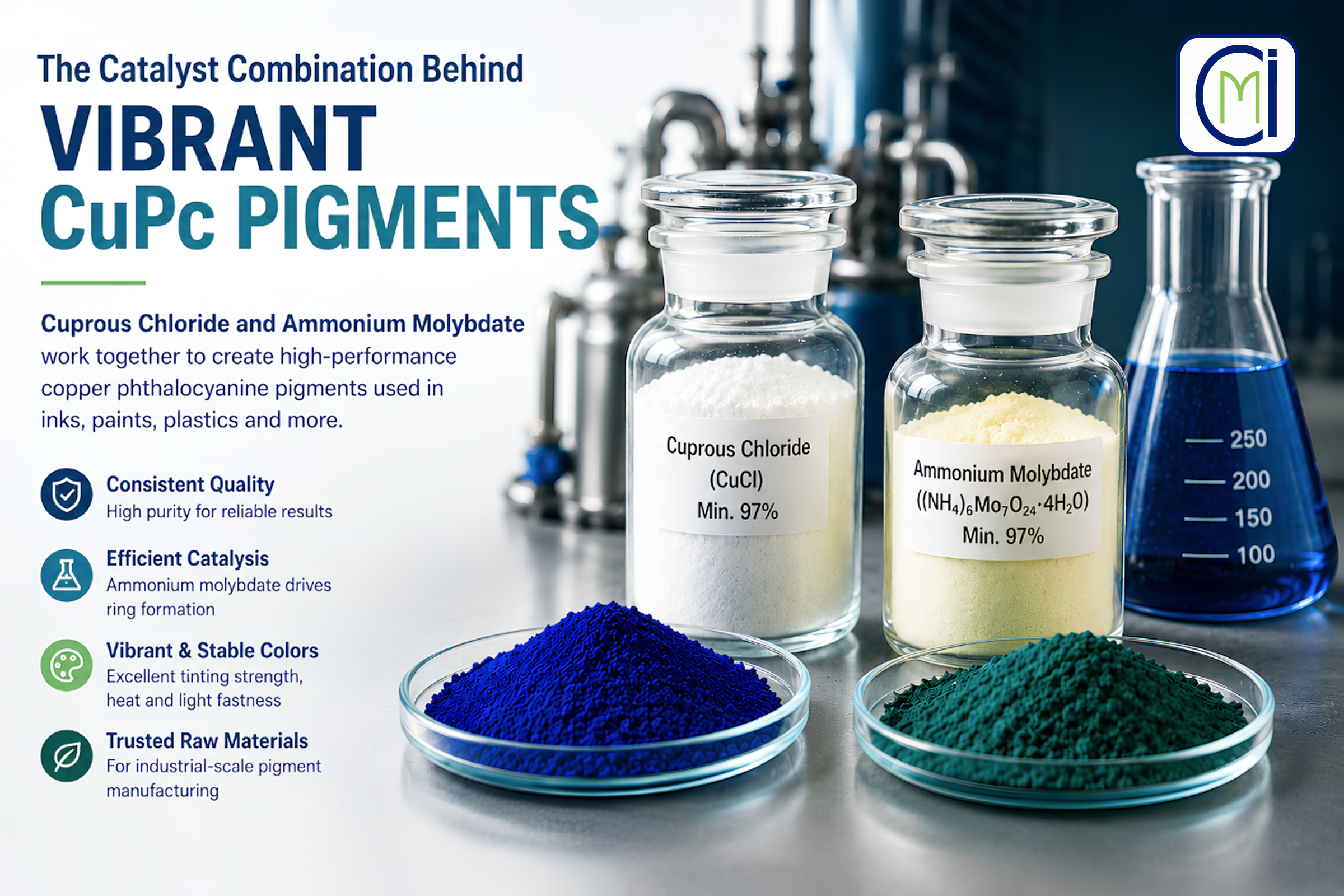 cuprous chloride and ammonium molybdate