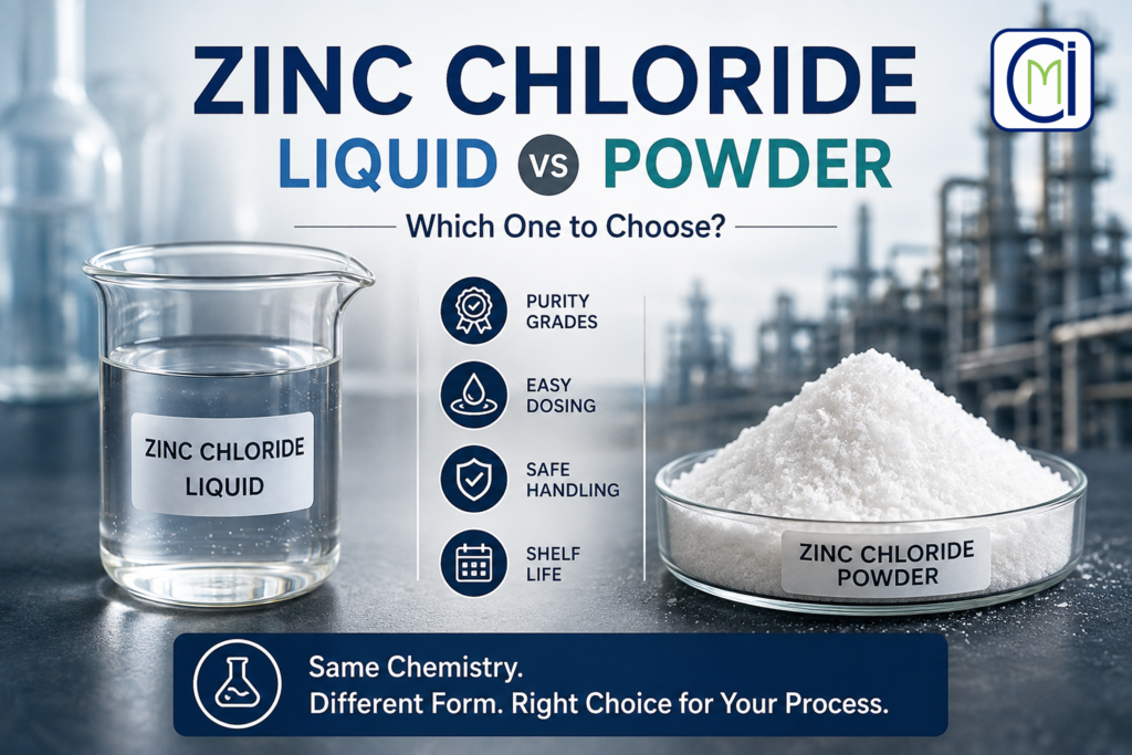 zinc chloride liquid vs powder