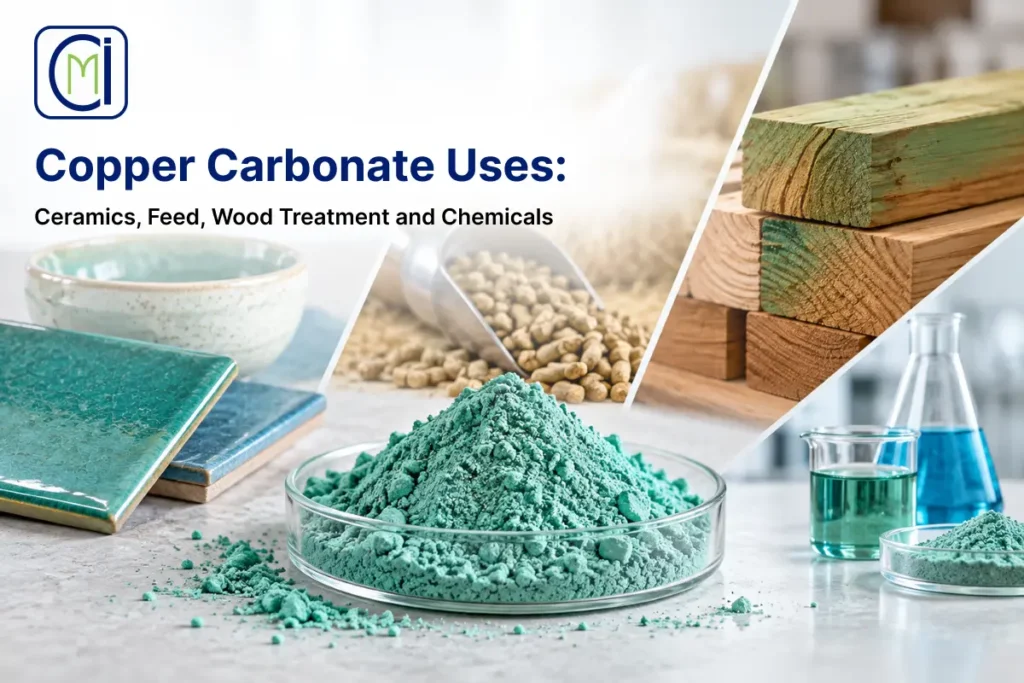 Copper Carbonate Uses: Ceramics, Feed, Wood Treatment and Chemicals